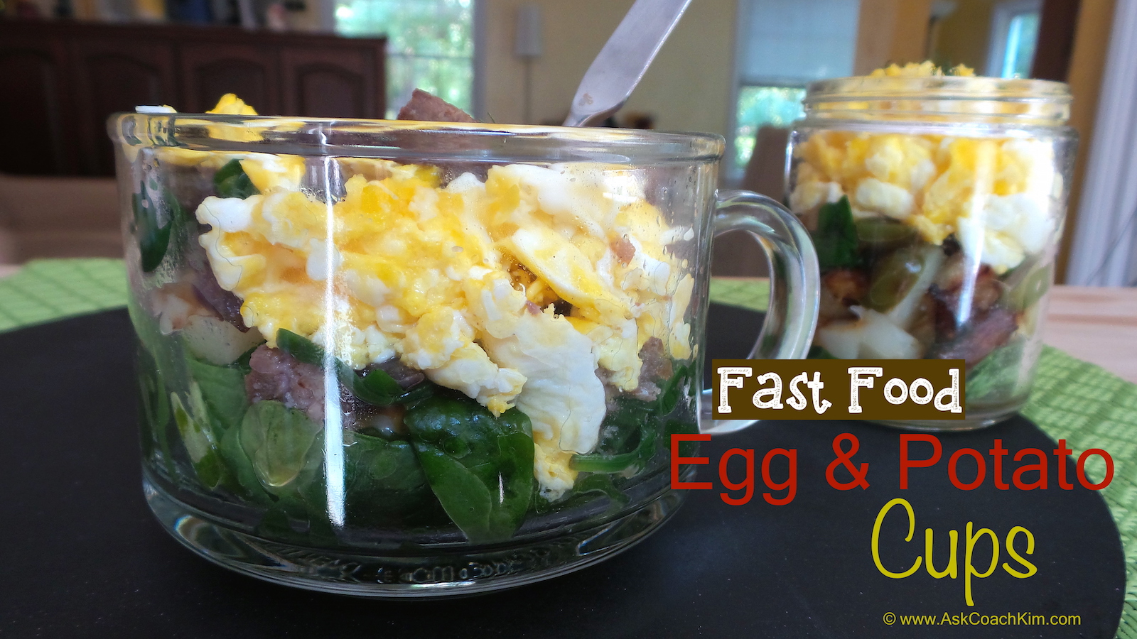 Healthy Fast Food - Egg & Potato Cups Coach Kim